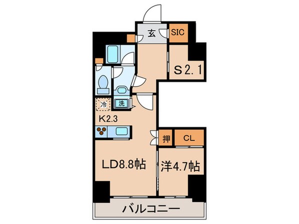 キャナルスクウェア豊洲の物件間取画像